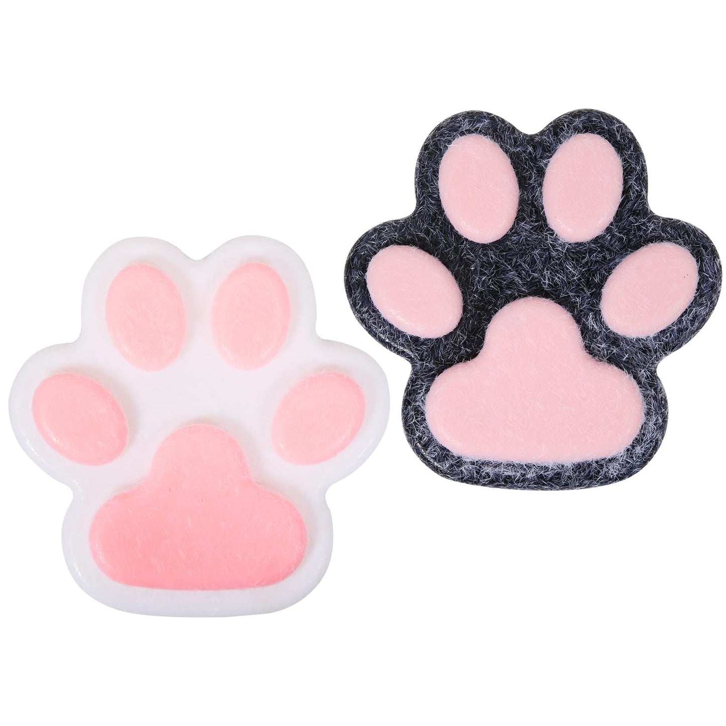 2pcs Squishy Cat Paw Squishy Toys5.5 in Big Cute Kawaii fufu SquishiesSticky Squishy Cat Paw Fur BallSuper Soft Squishy Stress Relief Funny Fidget Toys Novelty Things Suitable for Adults Kids