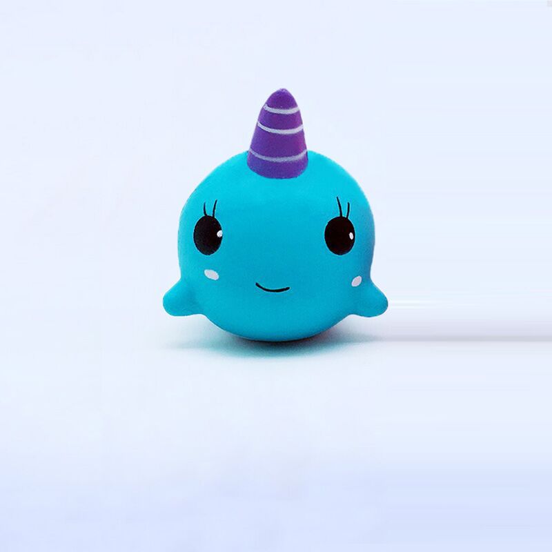 Squishy Slow-Rise Animal Figurines, Unicorn & Whale