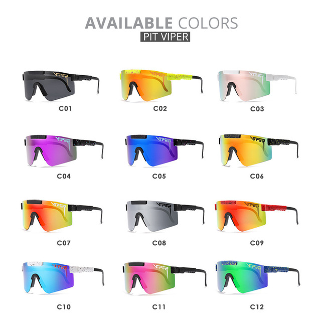 Pit Viper Large Frame Polarized Cycling Sunglasses